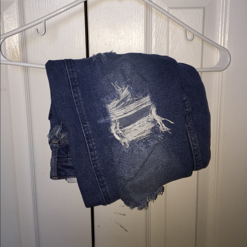 Hollister ripped mom jeans